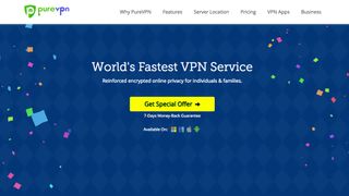 PureVPN delivers lightning-fast download speeds