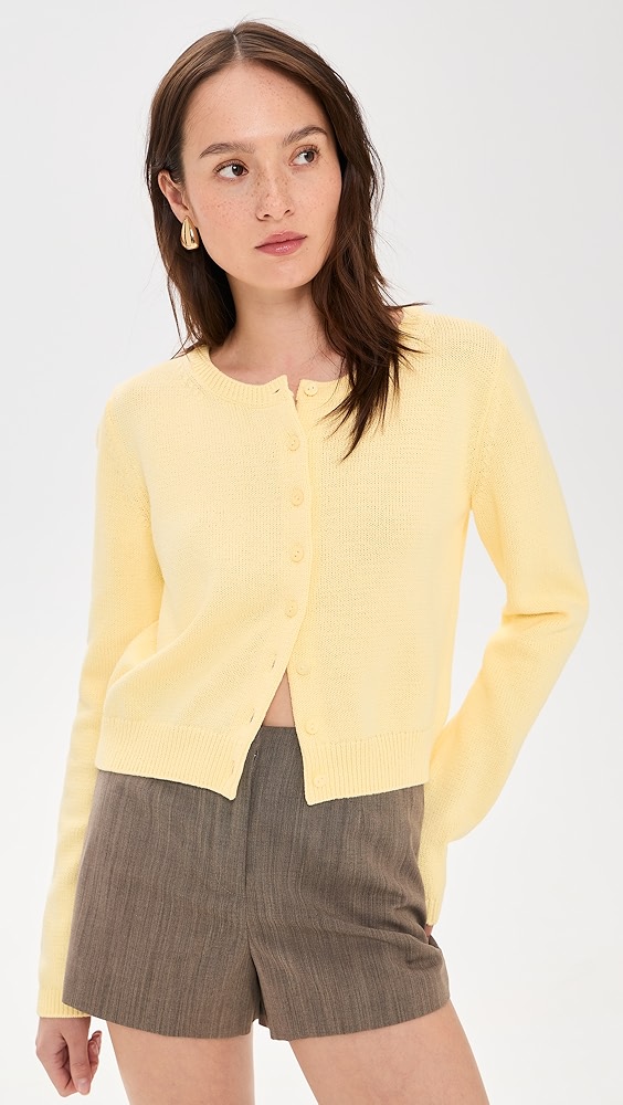 Reformation Clara Cotton Crew Cardigan