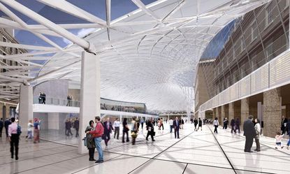 Early Western Concourse visualisation by John McAslan + Partners