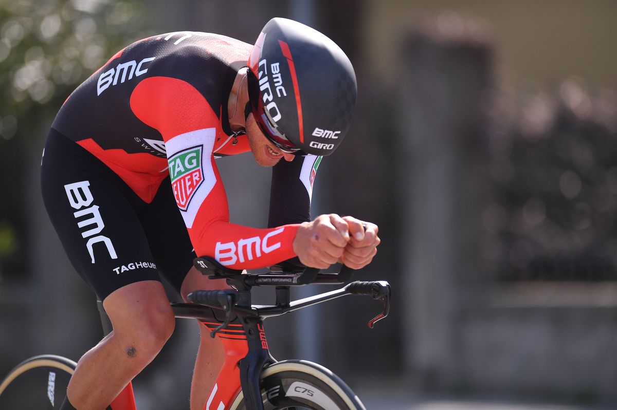 Jempy Drucker (BMC) time trialling to success