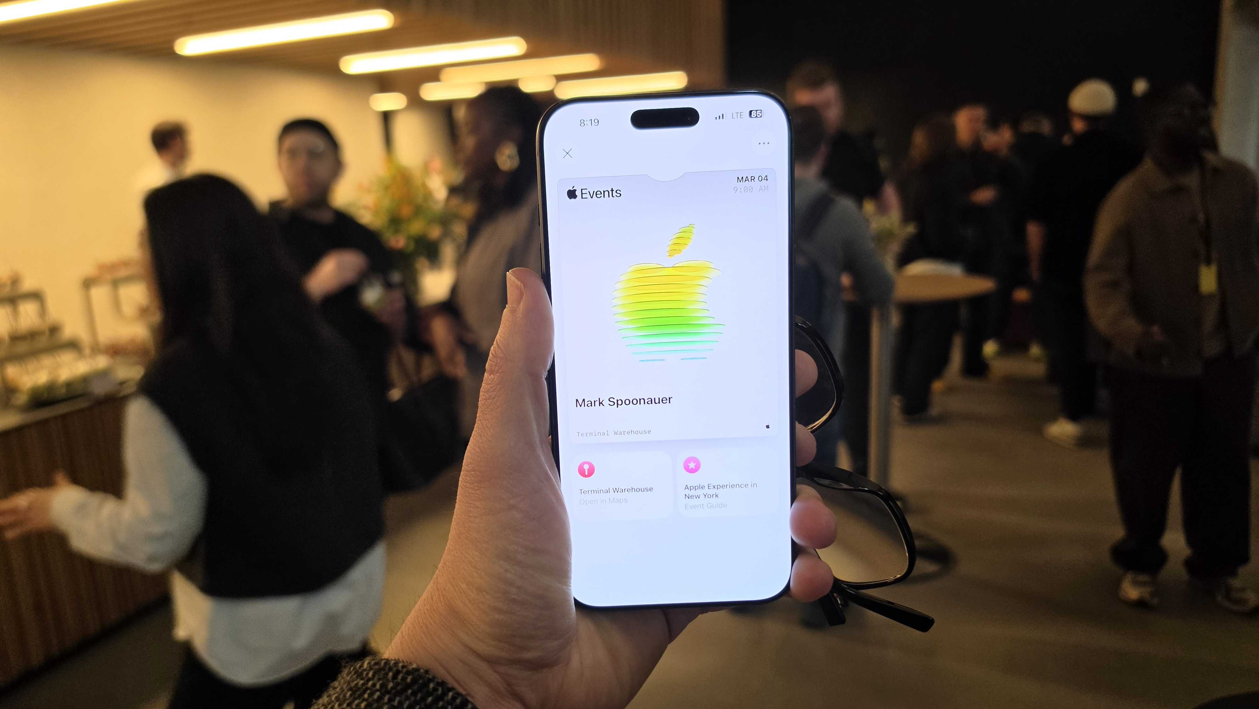 apple event interior and press pass