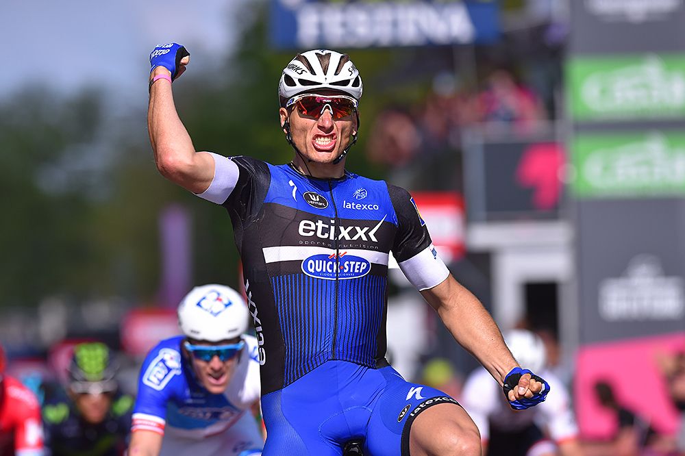 Marcel Kittel (Etixx-QuickStep) wins stage 2 at the Giro d'Italia