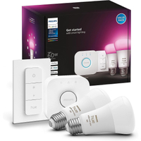 Philips Hue White & Color Ambiance A19 Dimmer Starter Kit