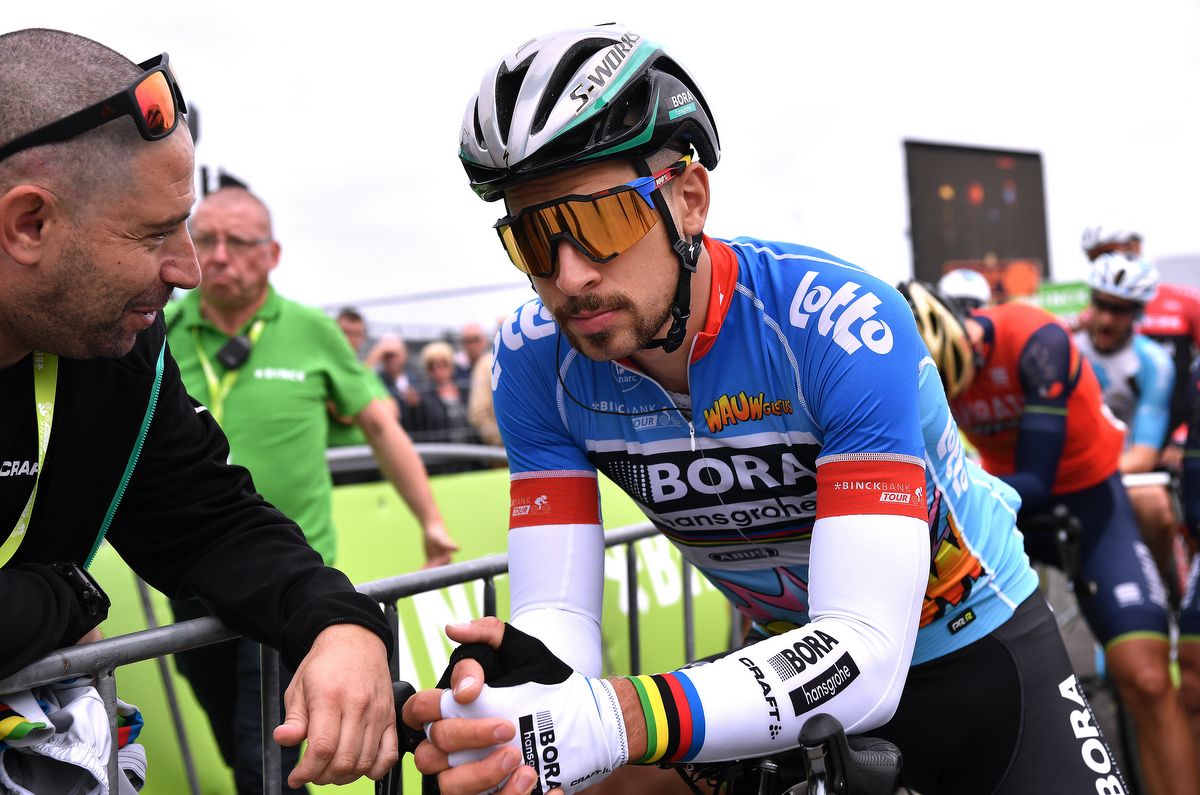 Peter Sagan (Bora-Hansgrohe) relaxing pre-stage