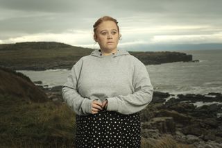 Casualty nurse Robyn Miller deep in thought at the beach.