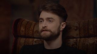 Daniel Radcliffe talking during Harry Potter 20th Anniversary Reunion