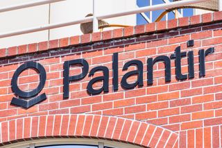 Sign outside the US headquarters of Palantir 