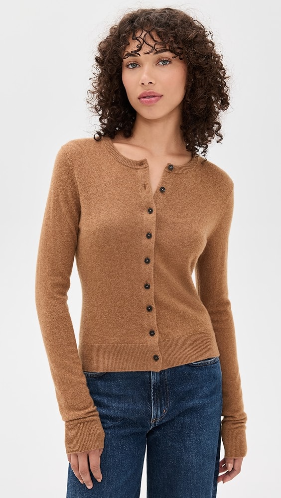 Reformation Farren Cashmere Crew Cardigan