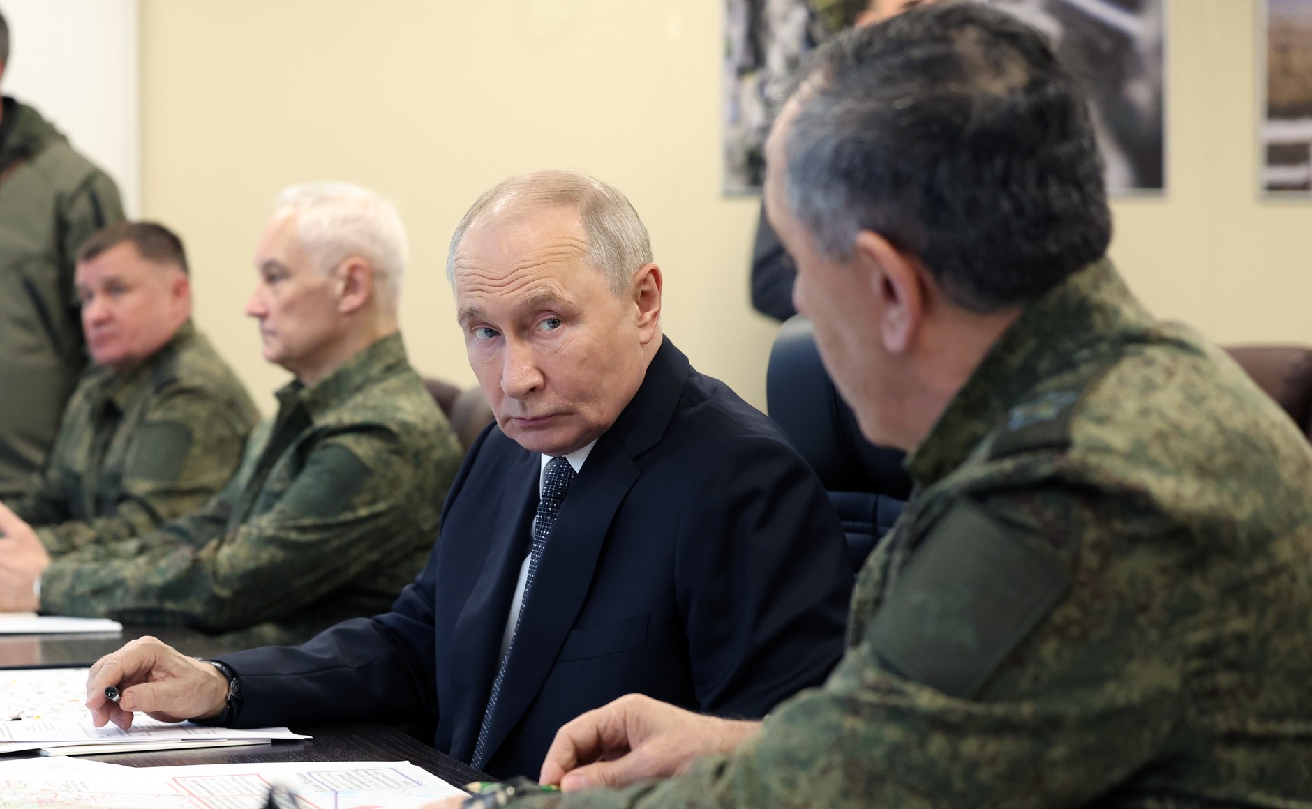 President Putin at Centre-2026 command post exercise.