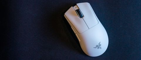 Razer Deathadder V3 Pro on a mouse pad