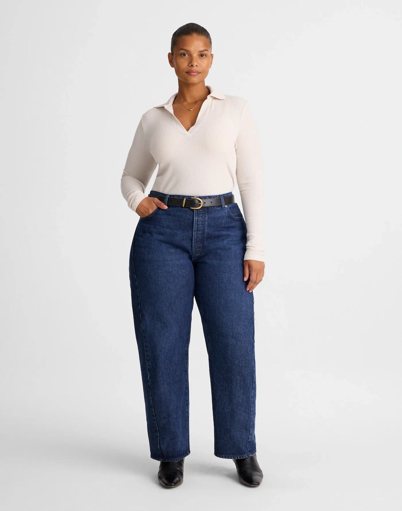 madewell, The Plus Pieced Barrel-Leg Jean