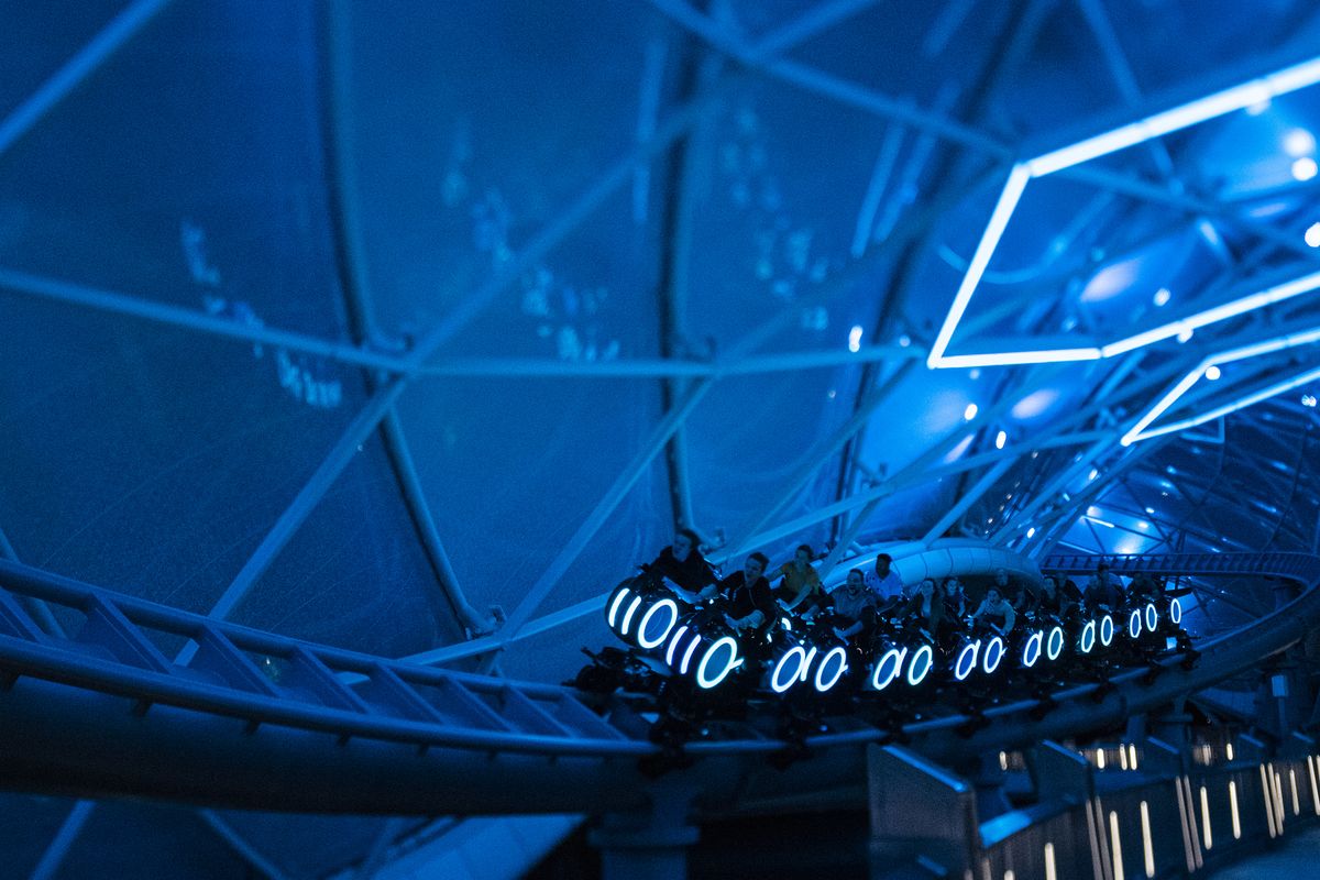 Disney s Tron Lightcycle Run Ride Immerses Fans In High speed Sci fi disney-s-tron-lightcycle-run-ride-immerses-fans-in-high-speed-sci-fi