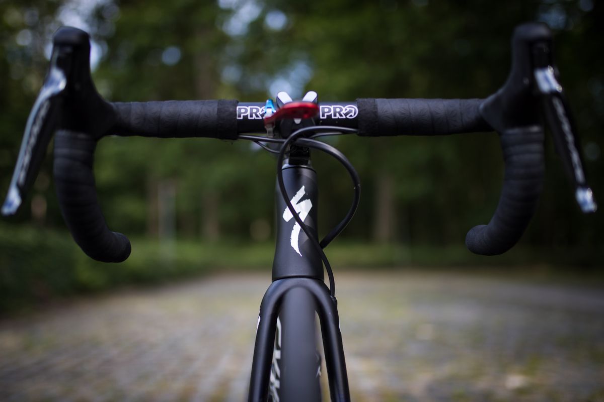 Alaphilippe has a tricolour K-Edge out front computer mount celebrating his nationality