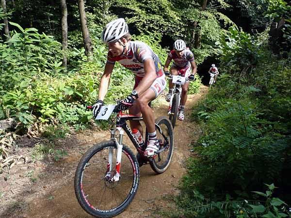 Kristian Hynek and Jiri Hudecek from the Czech Republic (Scott &amp; Hagget MTB Team)