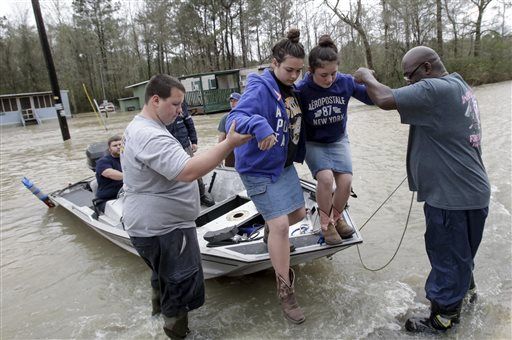 Flooding in Louisiana in March, 2016