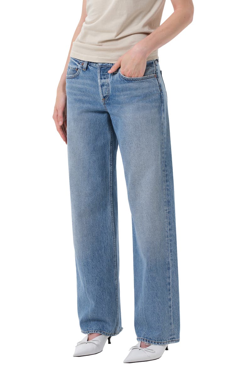 Low Rise Relaxed Straight Leg Jeans