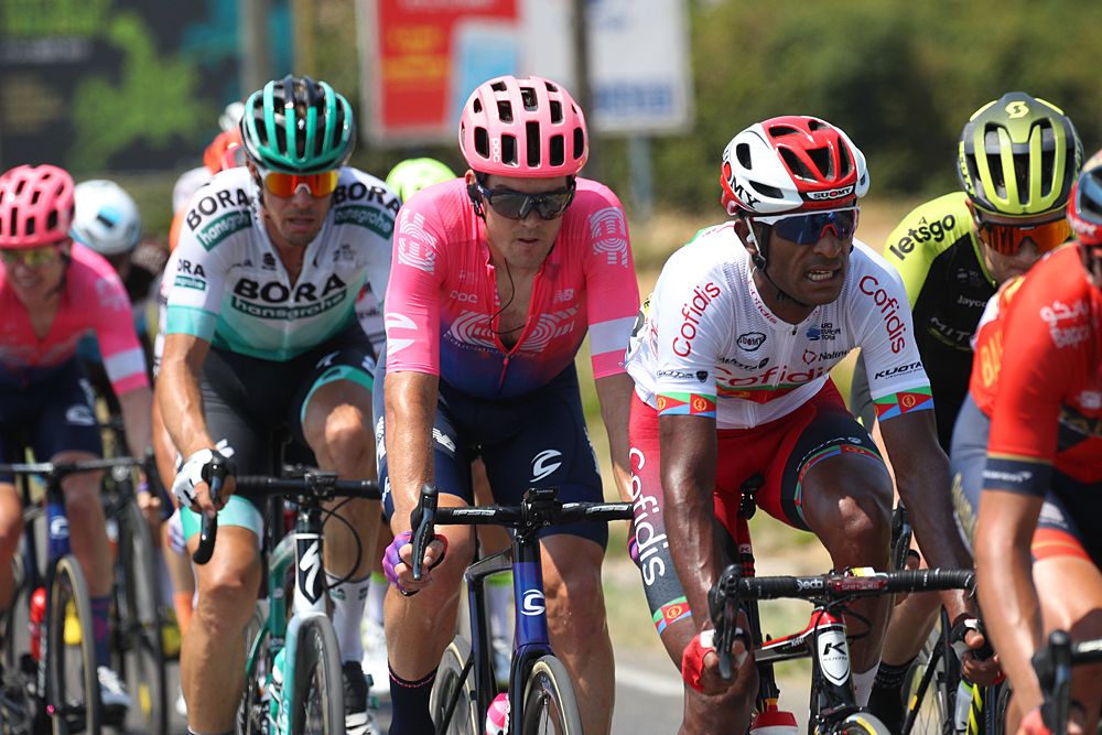The breakaway during stage 17 at the Tour de France