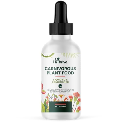 Venus Fly Trap Food, Tropical Plant Fertilizer for Carnivorous Plants, 4oz | Hithrive Feeding Supplement With Macronutrients for Consistent Growth, Feeds Up to 500 Times