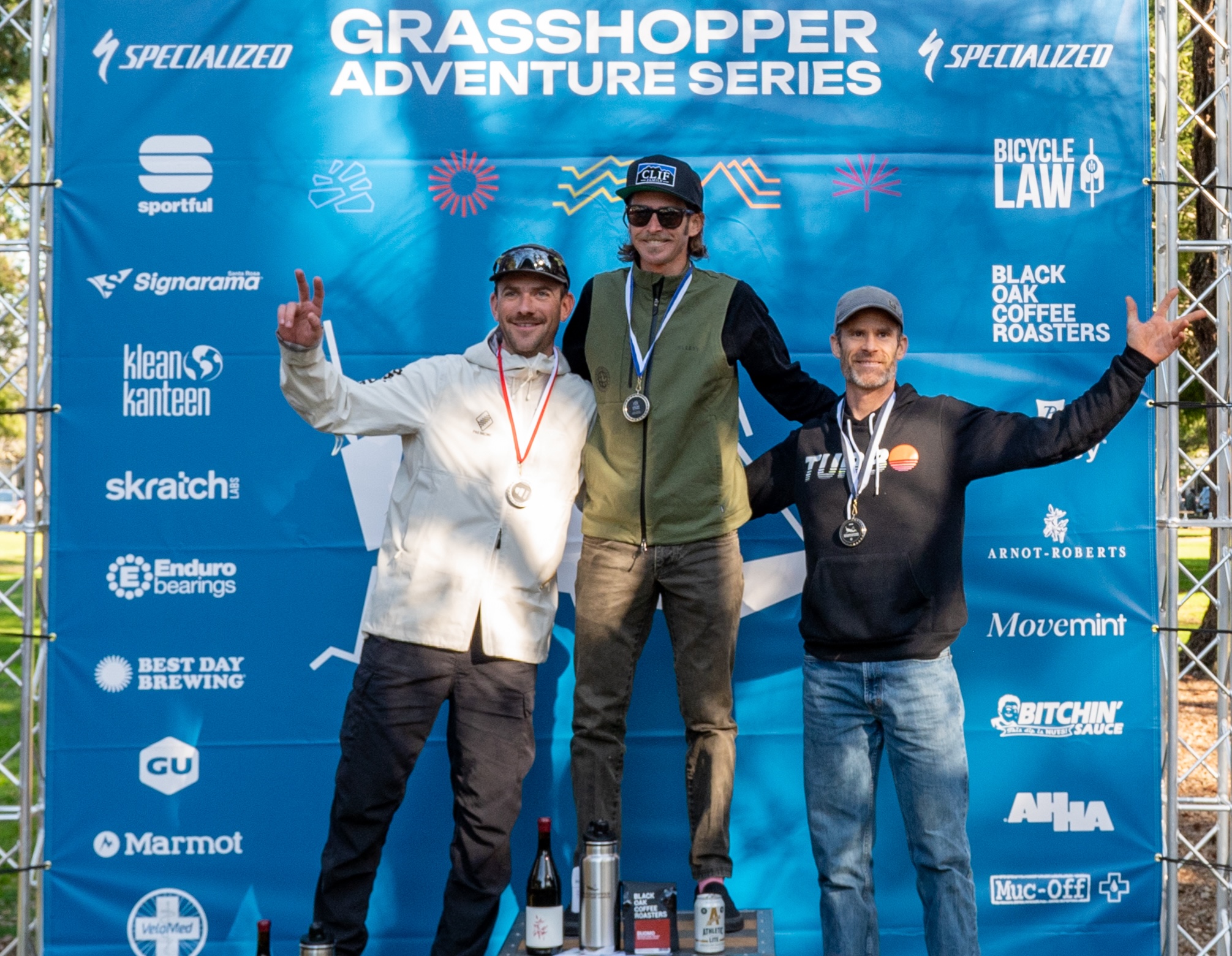 Men's podium for Low Gap 2025