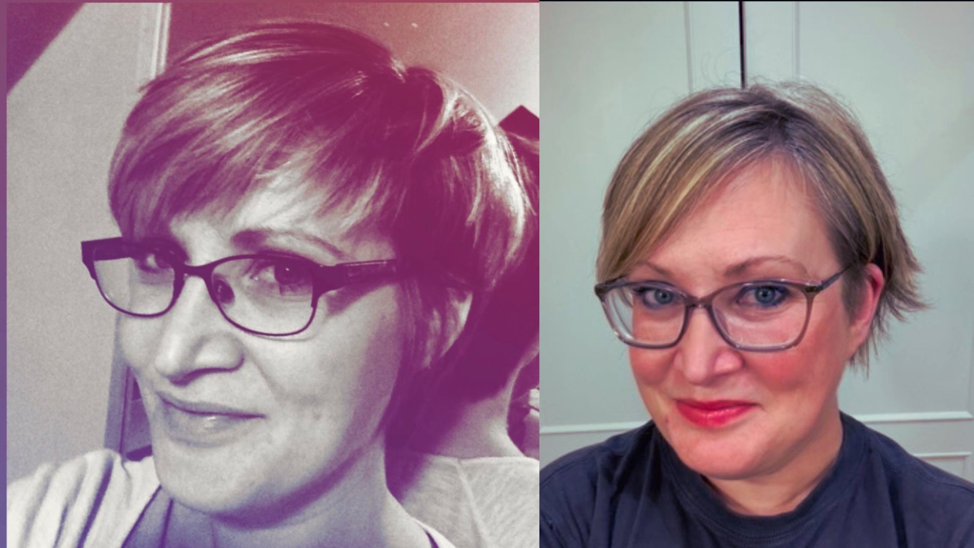 Writer Heidi Scrimgeour pictured with a granny bob