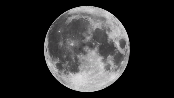 The moon completes a full rotation in a little more than 27 days.
