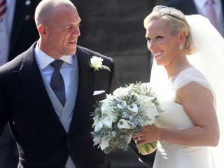 Zara Phillips and Mike Tindall on their wedding day