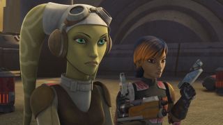 Hera and Sabine in Star Wars Rebels