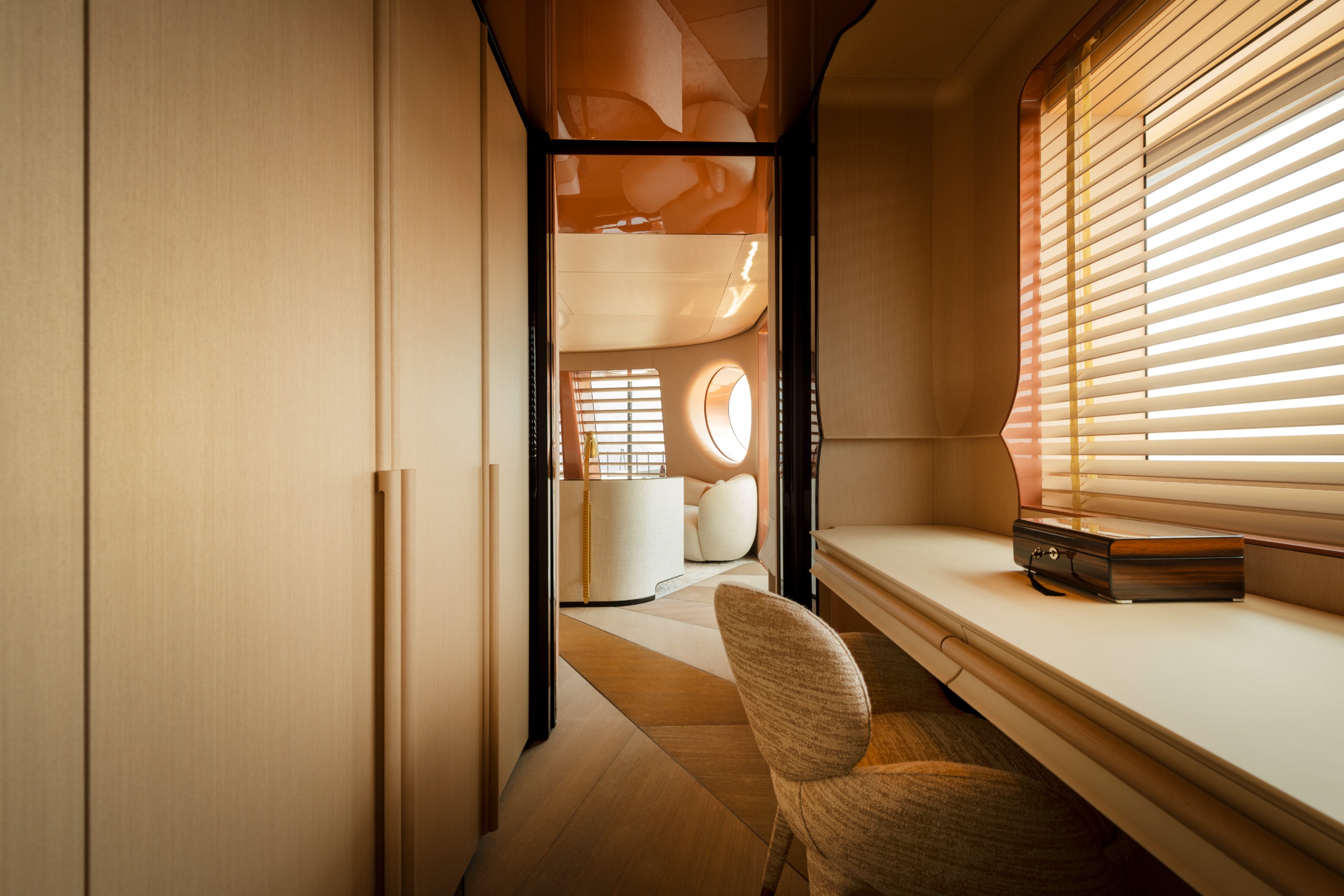 The study in the owner's suite