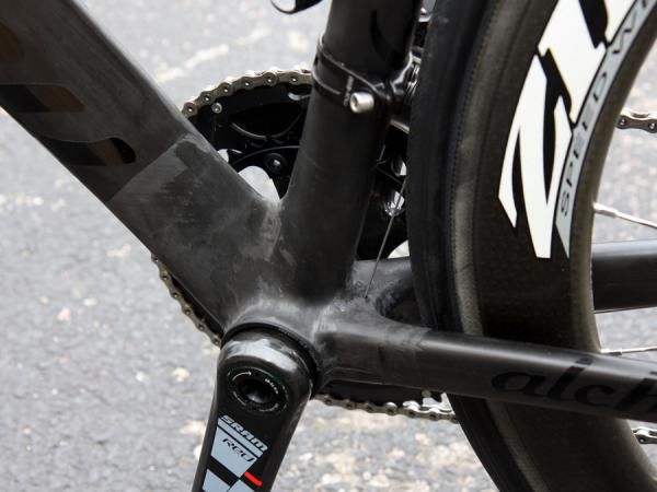 Alchemy's wrapped carbon joints are compressed, cooked, and hand sanded.