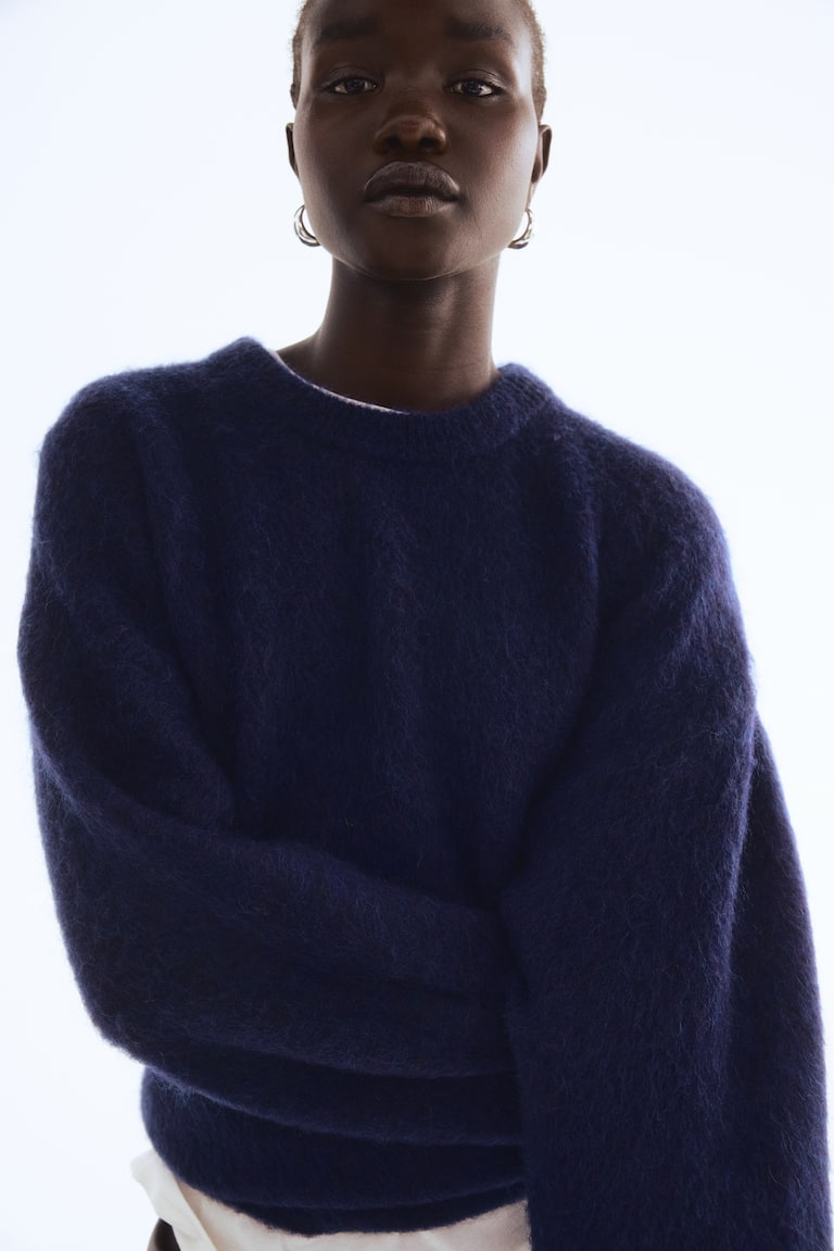 Oversized Mohair-Blend Jumper
