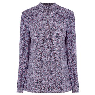 Warehouse Pussy Bow Blouse liberty style floral print