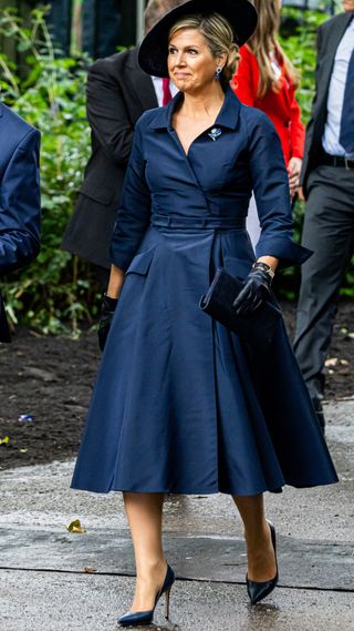 Queen Maxima of The Netherlands attends the Keti Koti commemoration at the national slavery monument in the Oosterpark on July 1, 2023 in Amsterdam, Netherlands.