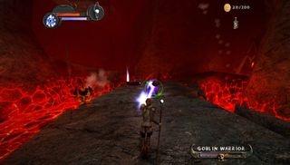 A screenshot from the upcoming console release of Enclave HD, the remake of the classic hack and slash title from Ziggurat Interactive.