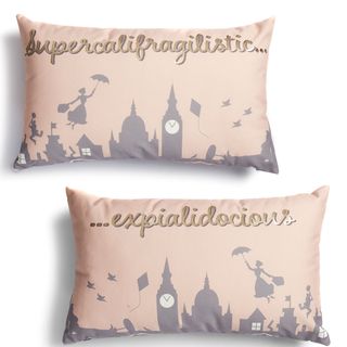mary poppins cushions with white background