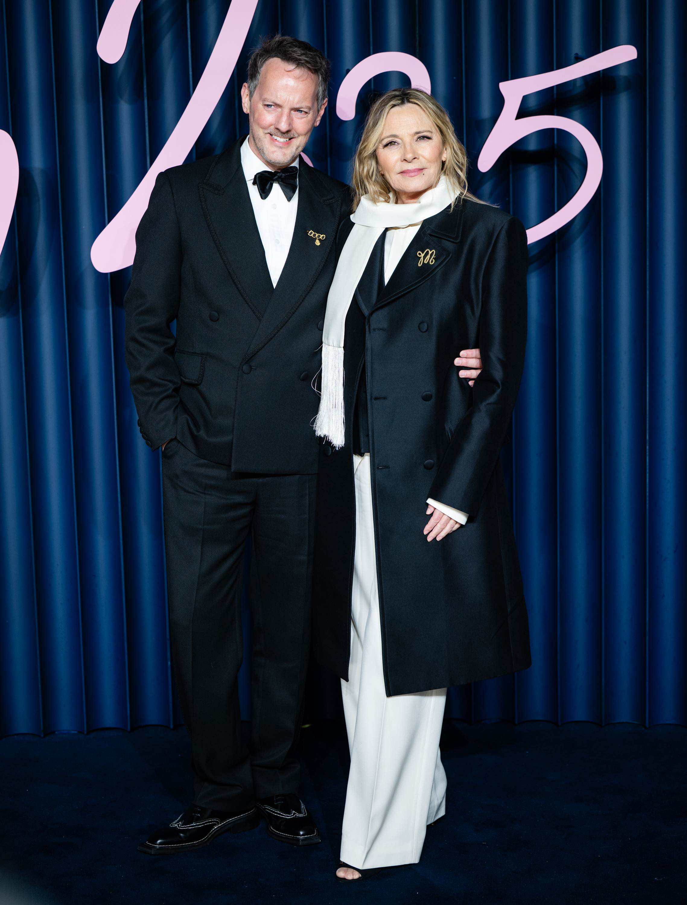 Russell Thomas and Kim Cattrall attend The Fashion Awards 2025 presented by Pandora at the Royal Albert Hall on December 01, 2025 in London, England. (Photo by Samir Hussein/WireImage)