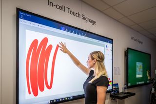 LG 86-inch Interactive Digital Board at InfoComm 2019