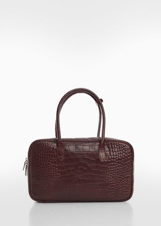 Rectangular Leather Handbag