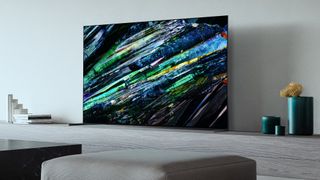 Sony A95L QD-OLED TV in living room 