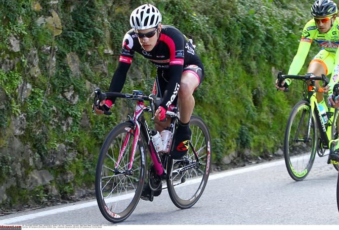Silvio Giorni (Aero Zero Pro Team) in the breakaway at the GP Camaiore