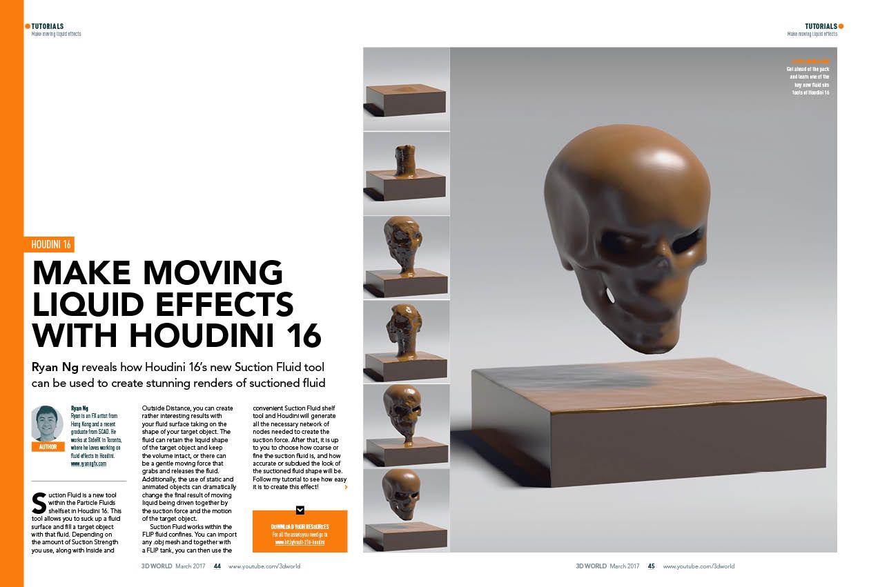 Master Houdini 16's new Fluid simulation features, such as Fluid Suction