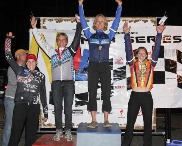Open women's podium