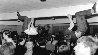 Fans hanging off the rafters at the Crawdaddy Club