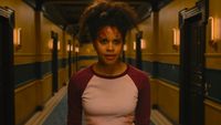 Asia Reaves (Zazie Beetz) looks annoyed in They Will Kill You.