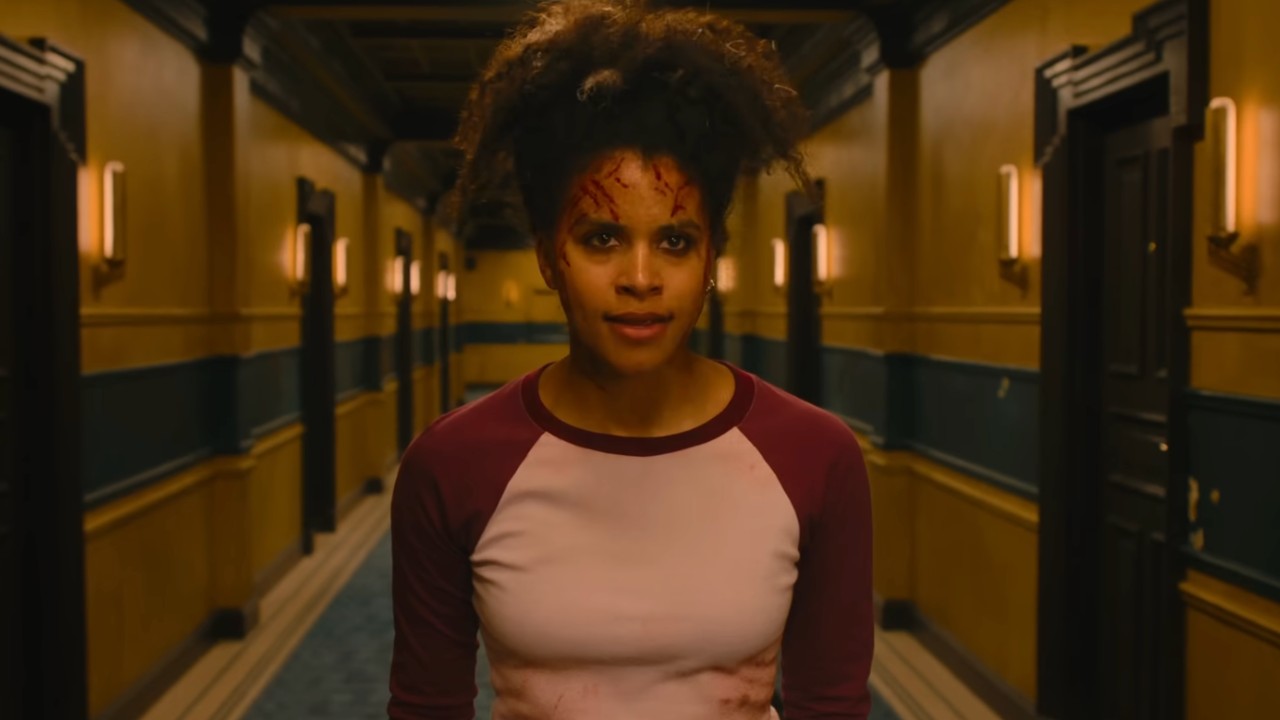 Asia Reaves (Zazie Beetz) looks annoyed in They Will Kill You.