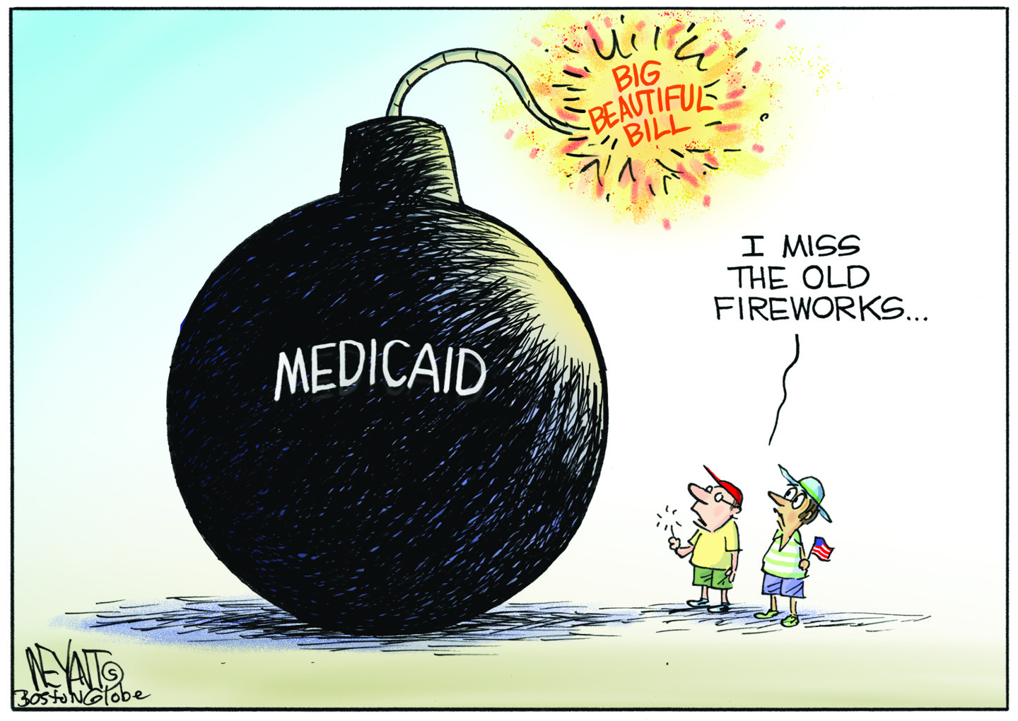 Political cartoon