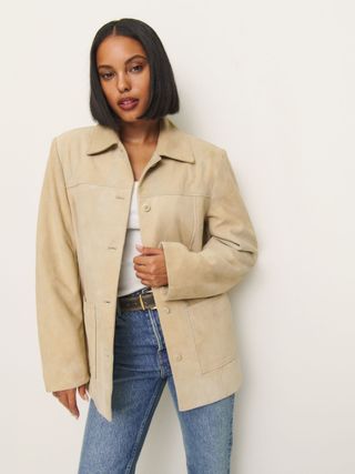 Veda Lincoln Suede Shirt Jacket