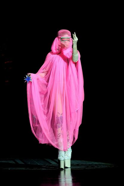 Lady Gaga at London Fashion Week in 2012