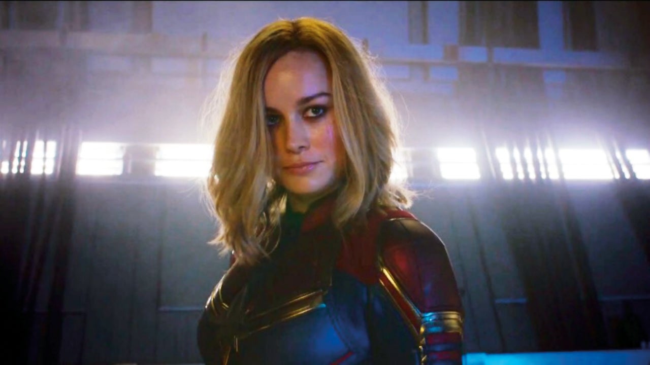 Carol Danvers prepares to fight in Marvel Studios' Captain Marvel movie