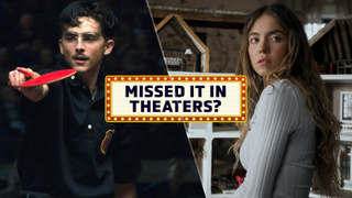 (L-R) Timoth&eacute;e Chalamet in "Marty Supreme"; Sydney Sweeney in "The Housemaid"