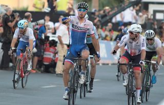 Peter Sagan wins the 2016 road race world champs in Doha
